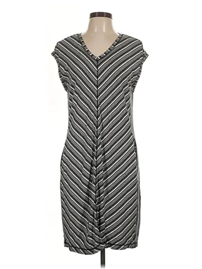 Pre-owned T By Talbots Casual Dress In Gray
