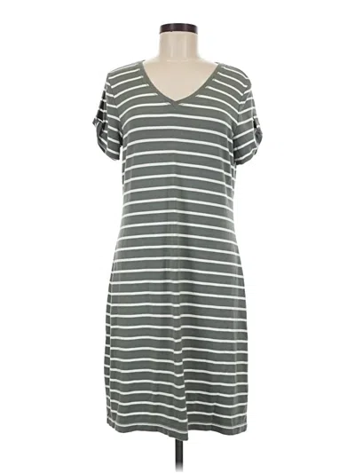 Pre-owned T By Talbots Casual Dress In Gray
