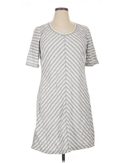 Pre-owned T By Talbots Casual Dress In Gray