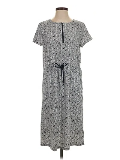 Pre-owned T By Talbots Casual Dress In Gray