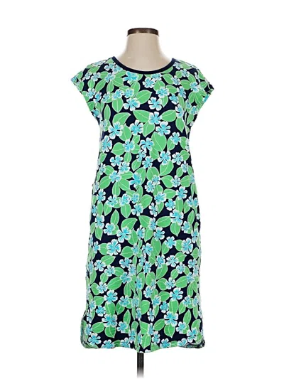 Pre-owned T By Talbots Casual Dress In Green