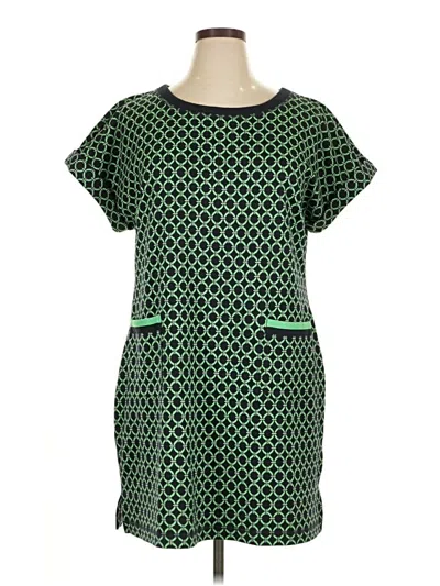Pre-owned T By Talbots Casual Dress In Green