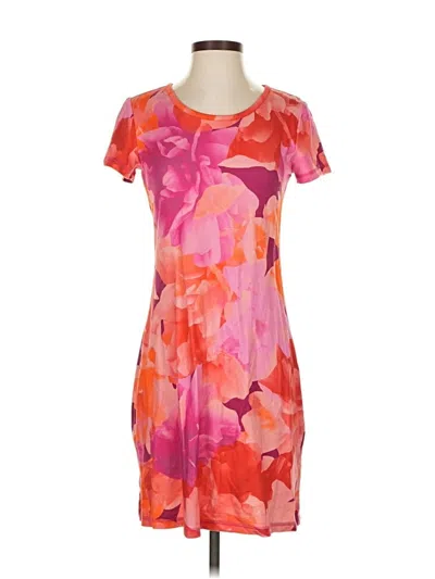 Pre-owned T By Talbots Casual Dress In Orange