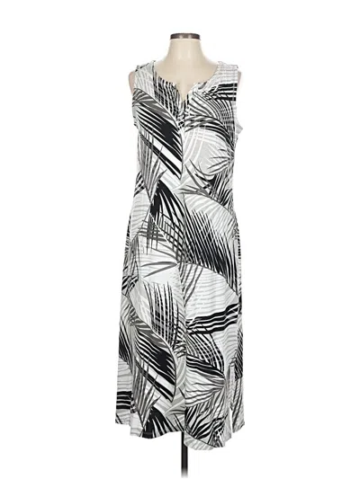 Pre-owned T By Talbots Casual Dress In Silver