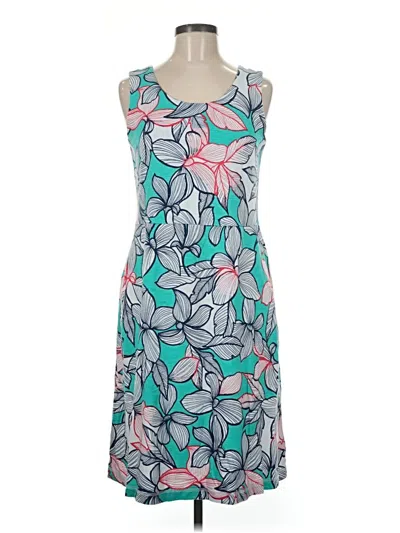 Pre-owned T By Talbots Casual Dress In Teal