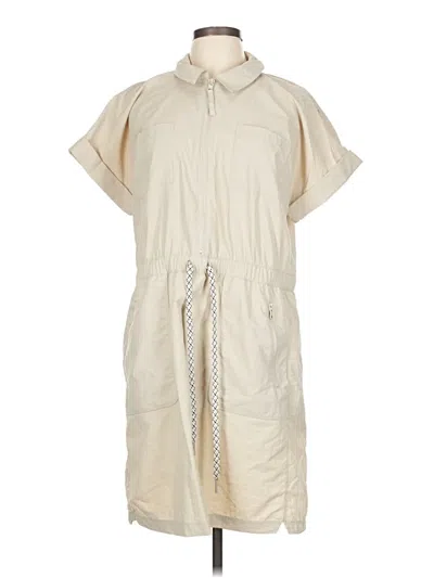 Pre-owned T By Talbots Casual Dress In White