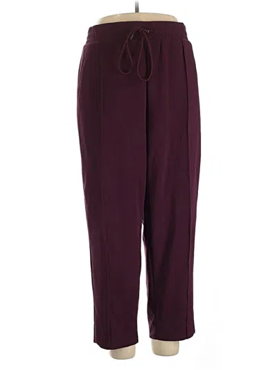 Pre-owned T By Talbots Casual Pants In Burgundy