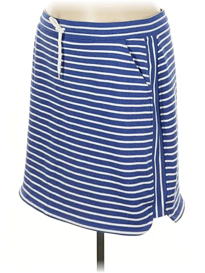 Pre-owned T By Talbots Casual Skirt In Blue