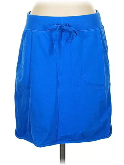 Pre-owned T By Talbots Casual Skirt In Blue