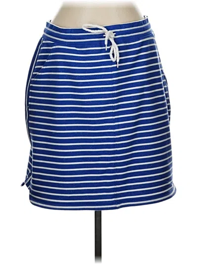 Pre-owned T By Talbots Casual Skirt In Blue