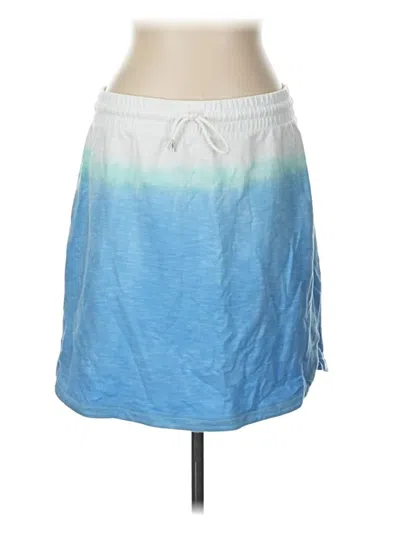 Pre-owned T By Talbots Casual Skirt In Blue