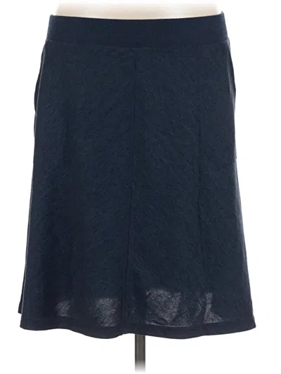 Pre-owned T By Talbots Casual Skirt In Blue