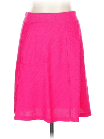 Pre-owned T By Talbots Casual Skirt In Pink