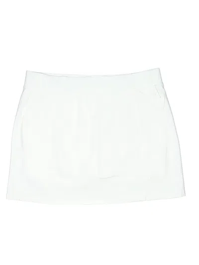Pre-owned T By Talbots Casual Skirt In White