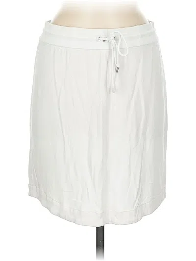 Pre-owned T By Talbots Casual Skirt In White
