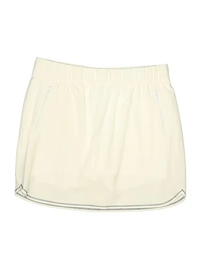 Pre-owned T By Talbots Casual Skirt In White