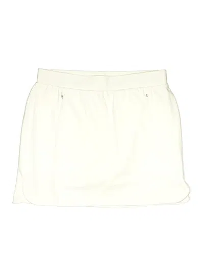 Pre-owned T By Talbots Casual Skirt In White