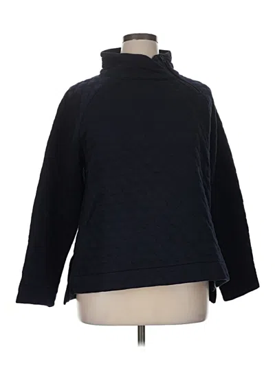 Pre-owned T By Talbots Fleece Jacket In Black
