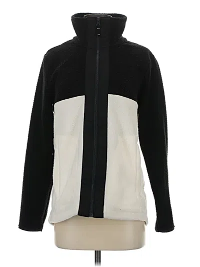 Pre-owned T By Talbots Fleece Jacket In Black