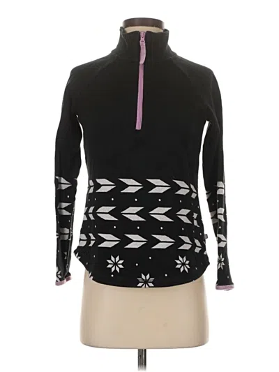 Pre-owned T By Talbots Fleece Jacket In Black