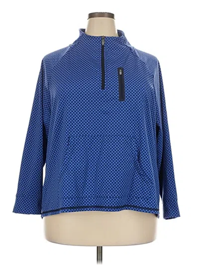 Pre-owned T By Talbots Fleece Jacket In Blue