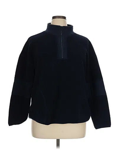 Pre-owned T By Talbots Fleece Jacket In Blue