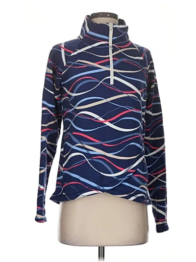 Pre-owned T By Talbots Fleece Jacket In Blue