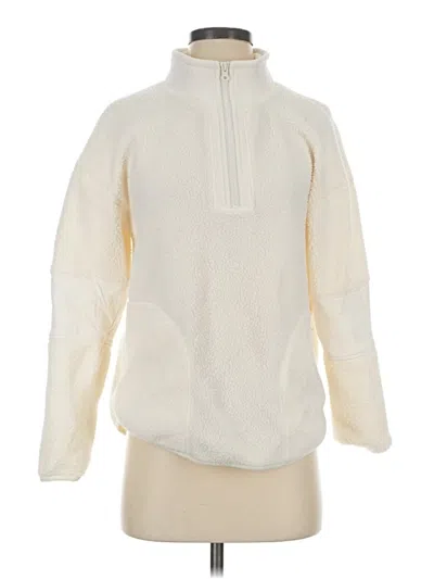 Pre-owned T By Talbots Fleece Jacket In Ivory