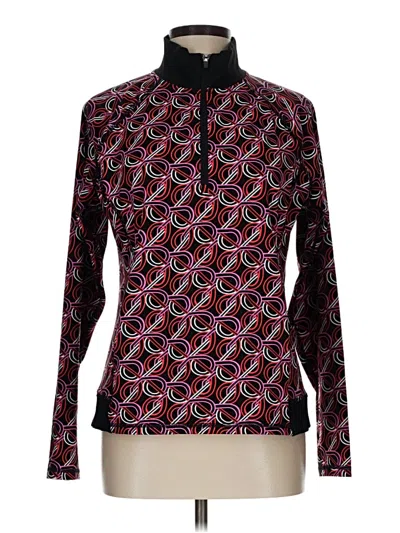 Pre-owned T By Talbots Fleece Jacket In Purple
