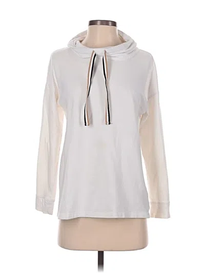 Pre-owned T By Talbots Fleece Jacket In White