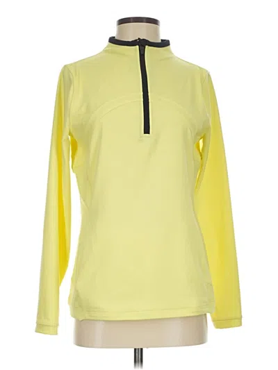 Pre-owned T By Talbots Fleece Jacket In Yellow