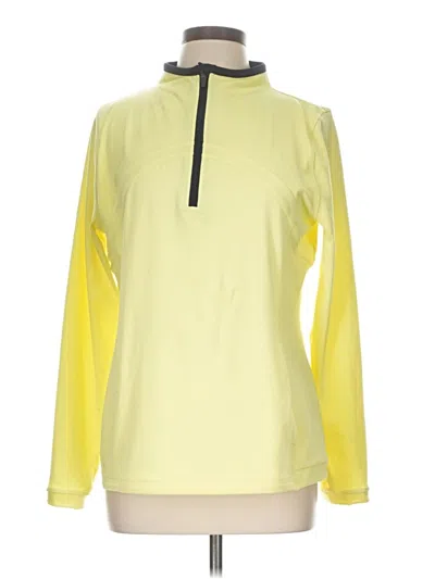 Pre-owned T By Talbots Fleece Jacket In Yellow