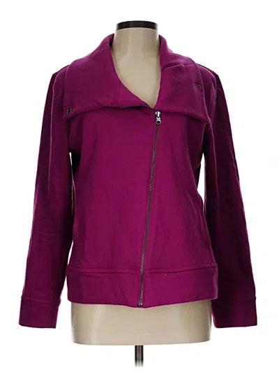Pre-owned T By Talbots Jacket In Purple
