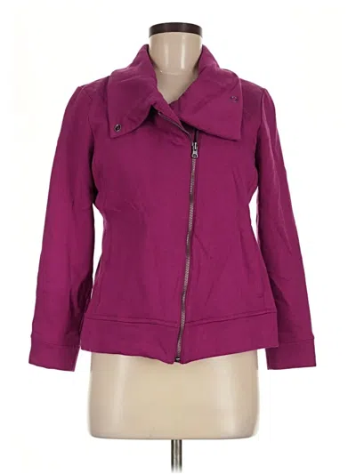 Pre-owned T By Talbots Jacket In Purple
