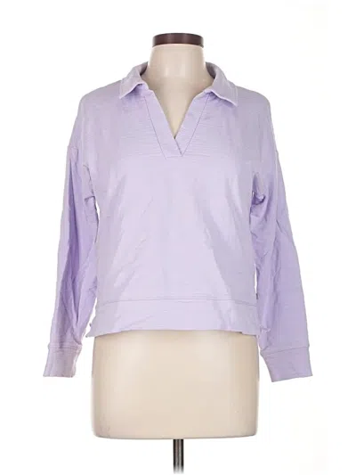 Pre-owned T By Talbots Long Sleeve Blouse In Purple