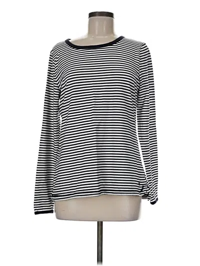 Pre-owned T By Talbots Long Sleeve T-shirt In Black