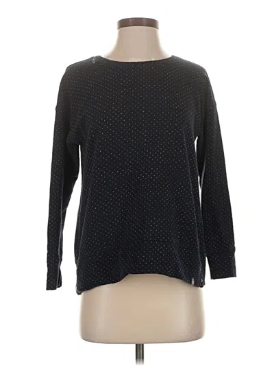 Pre-owned T By Talbots Long Sleeve T-shirt In Black
