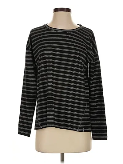Pre-owned T By Talbots Long Sleeve T-shirt In Black