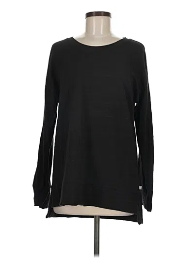 Pre-owned T By Talbots Long Sleeve T-shirt In Black