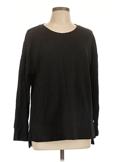 Pre-owned T By Talbots Long Sleeve T-shirt In Black