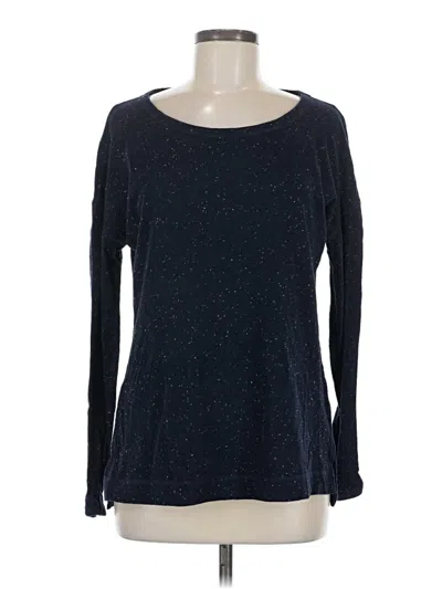 Pre-owned T By Talbots Long Sleeve T-shirt In Blue