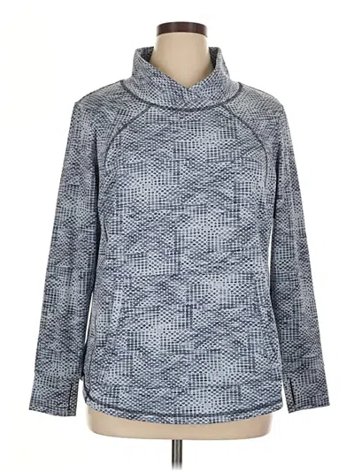 Pre-owned T By Talbots Long Sleeve T-shirt In Blue