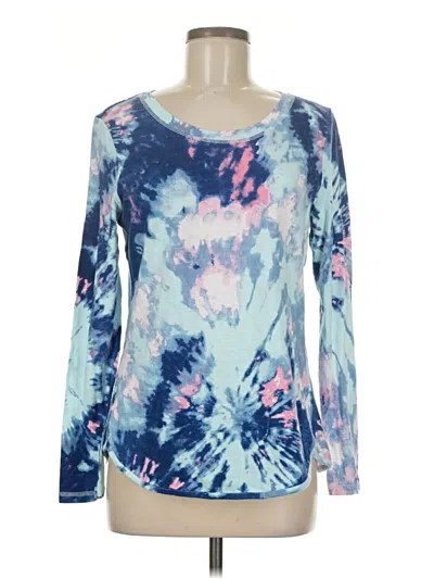 Pre-owned T By Talbots Long Sleeve T-shirt In Blue