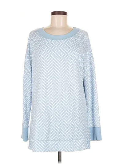 Pre-owned T By Talbots Long Sleeve T-shirt In Blue