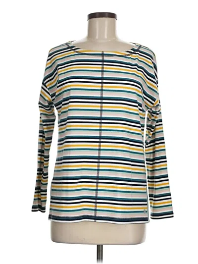 Pre-owned T By Talbots Long Sleeve T-shirt In Blue