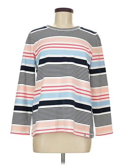 Pre-owned T By Talbots Long Sleeve T-shirt In Blue