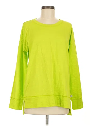 Pre-owned T By Talbots Long Sleeve T-shirt In Green