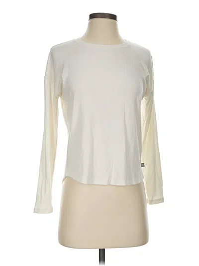 Pre-owned T By Talbots Long Sleeve T-shirt In Ivory