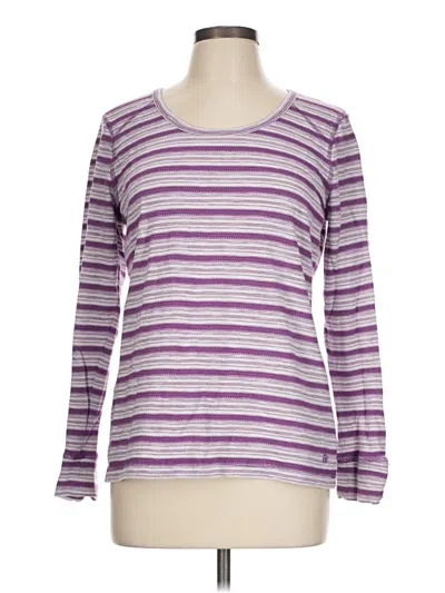 Pre-owned T By Talbots Long Sleeve T-shirt In Purple