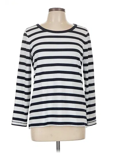 Pre-owned T By Talbots Long Sleeve T-shirt In Silver